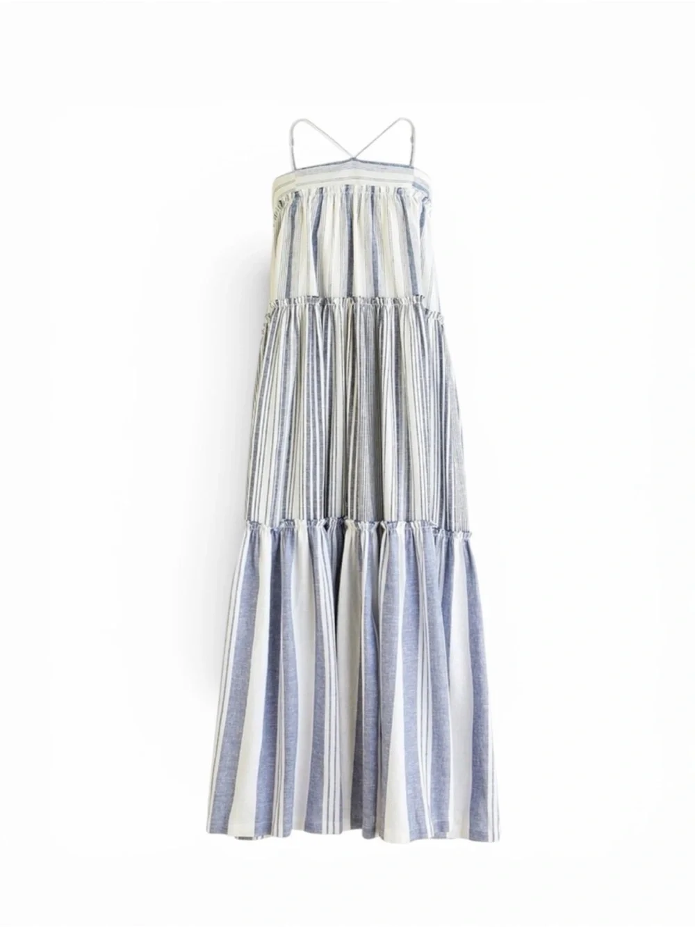 NWT J. Crew Chambray cover-up dress in stripe blue size